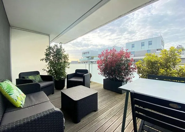 Moderne 4 Pers Au Centre De Avec Terrasse Et Garage, Proche Et Commerces - Fr-1-245-162 Apartment La Baule-Escoublac